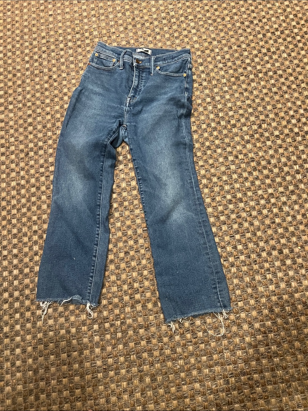 Madewell 26 Cali Demi boot Women's Dark Blue Straight-Leg Jeans - Classic Denim